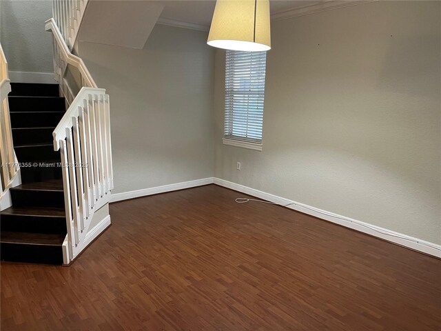 977 SW 153rd Path, Miami, FL 33194 - stairs with ornamental molding, wood finished floors, and baseboards