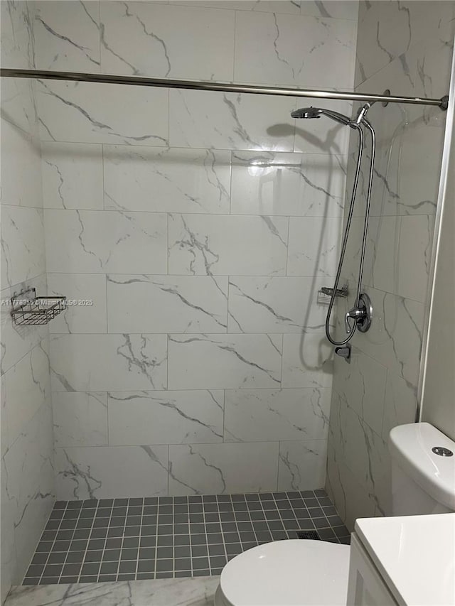 977 SW 153rd Path, Miami, FL 33194 - full bath featuring toilet, a marble finish shower, and vanity
