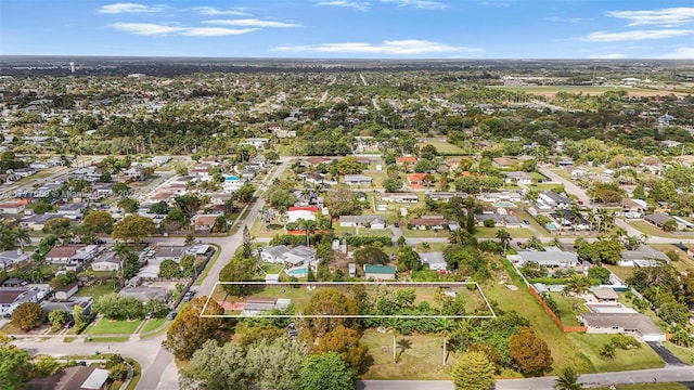 drone / aerial view with a residential view