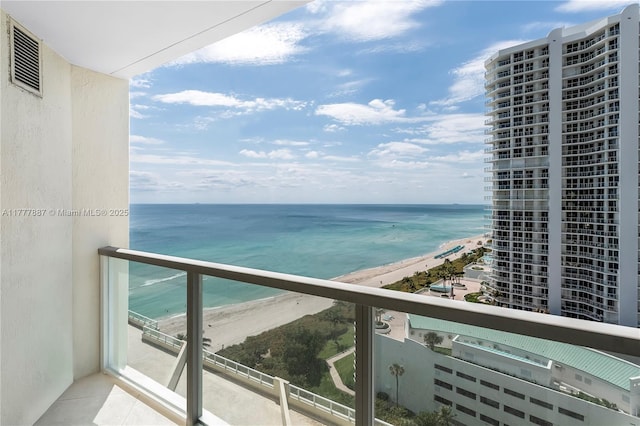 16699 Collins Ave Unit 1610, Sunny Isles Beach, FL 33160 - balcony with view of water and beach