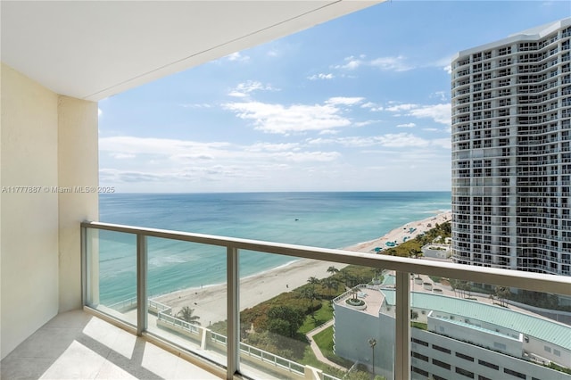 16699 Collins Ave Unit 1610, Sunny Isles Beach, FL 33160 - balcony with view of water and beach
