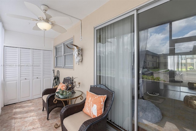 view of sunroom