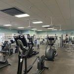 exercise room with visible vents