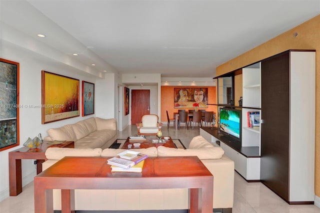 2000 Island Blvd Unit 503, Aventura, FL 33160 - living room with baseboards and recessed lighting