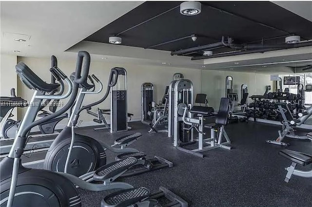 view of workout area