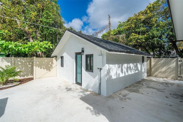 exterior space with fence