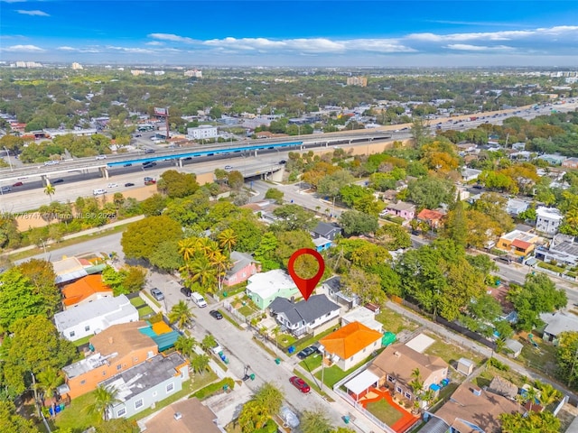 bird's eye view featuring a residential view
