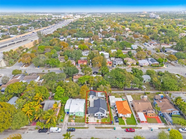 drone / aerial view featuring a residential view
