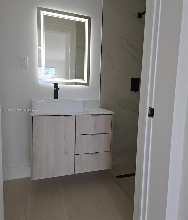 3242 NW 87th Ter, Miami, FL 33147 - bathroom featuring a shower and vanity