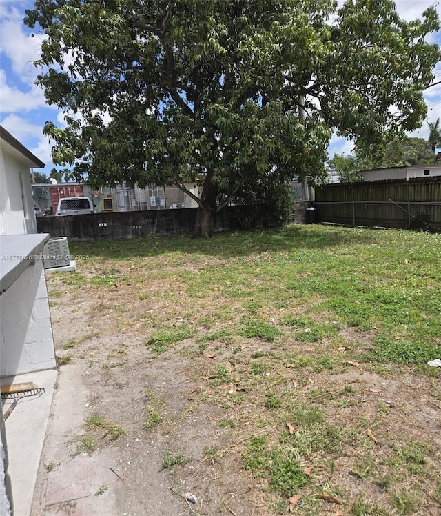 3242 NW 87th Ter, Miami, FL 33147 - view of yard featuring cooling unit and fence