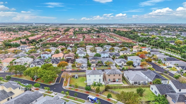 bird's eye view featuring a residential view