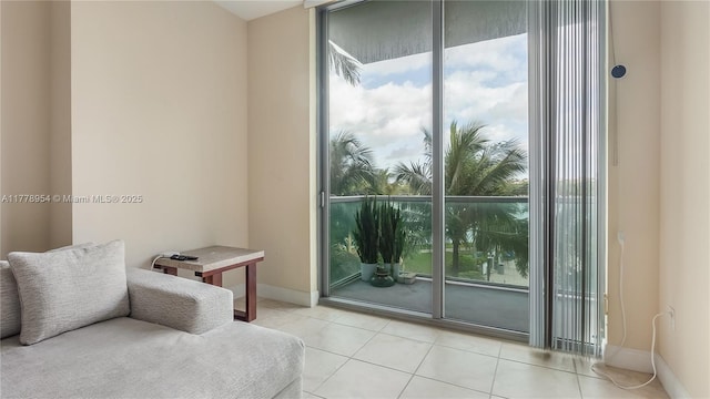 2681 N Flamingo Rd Unit 306S, Sunrise, FL 33323 - living area with light tile patterned floors and plenty of natural light