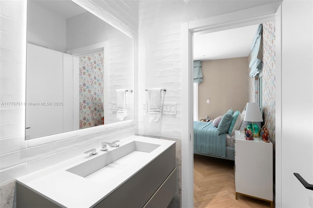 bathroom featuring vanity