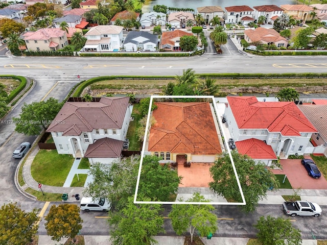 birds eye view of property featuring a residential view