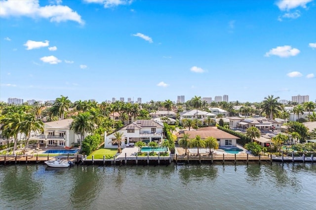 160 Isle Of Venice Dr Unit Ph2, Fort Lauderdale, FL 33301 - aerial view featuring a water view and a residential view