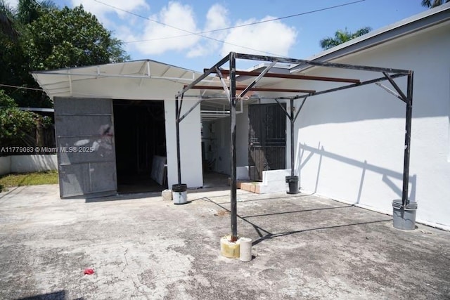 exterior space with fence