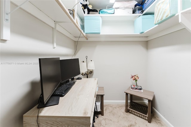 1811 Jefferson St Unit 304, Hollywood, FL 33020 - office area with carpet floors and baseboards