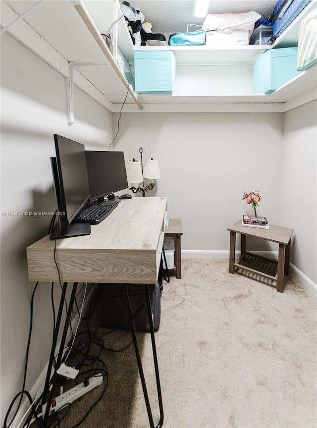 1811 Jefferson St Unit 304, Hollywood, FL 33020 - carpeted home office featuring baseboards