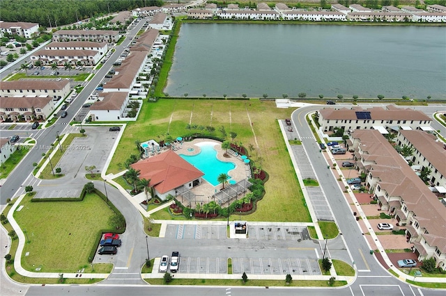 3431 W 109th Pl, Hialeah, FL 33018 - bird's eye view of a pool area and a nearby body of water