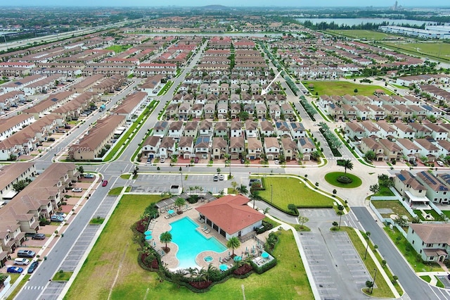 3431 W 109th Pl, Hialeah, FL 33018 - drone / aerial view of a pool and a large body of water