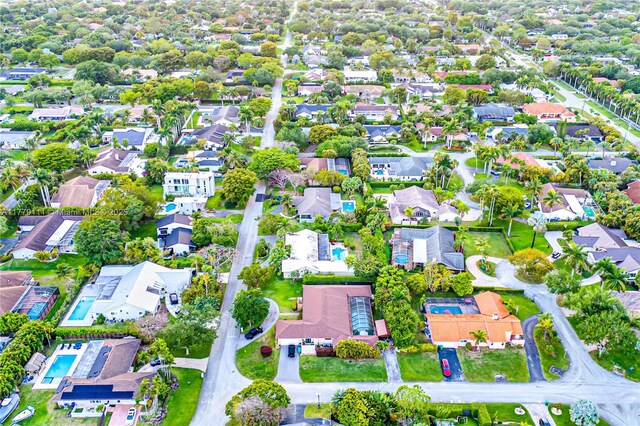 7801 SW 170th St, Palmetto Bay, FL 33157 - birds eye view of property with a residential view