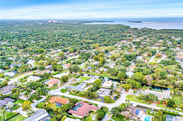 7801 SW 170th St, Palmetto Bay, FL 33157 - drone / aerial view featuring a water view