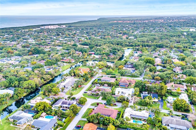 7801 SW 170th St, Palmetto Bay, FL 33157 - aerial view with a water view and a residential view