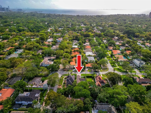 aerial view featuring a residential view