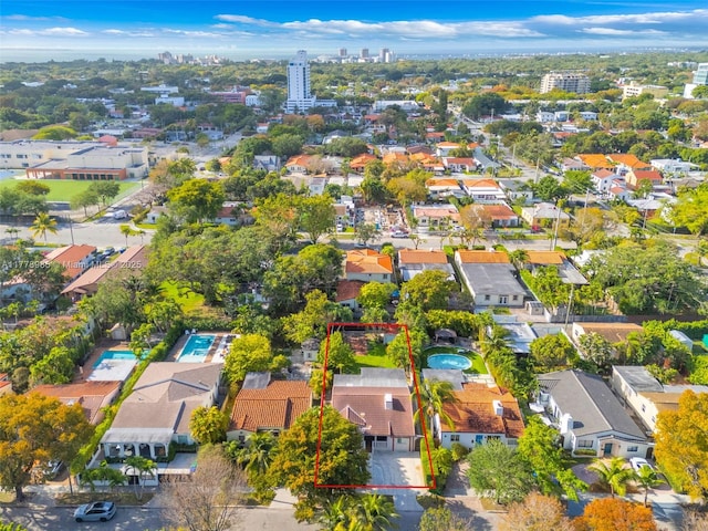 1500 SW 18th St, Miami, FL 33145 - birds eye view of property with a residential view