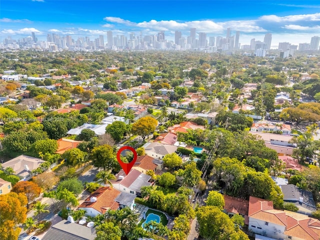 1500 SW 18th St, Miami, FL 33145 - bird's eye view featuring a view of city