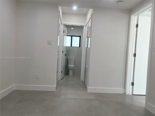 hall with baseboards