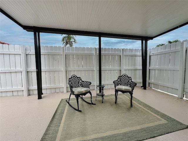 12459 SW 17th Ln, Miami, FL 33175 - sunroom / solarium featuring concrete floors