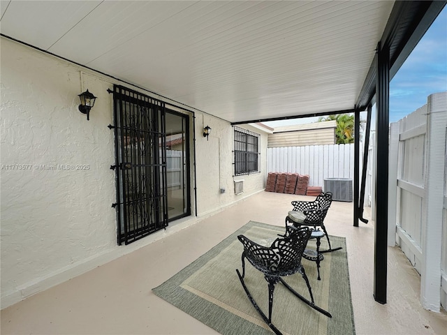 12459 SW 17th Ln, Miami, FL 33175 - view of patio / terrace featuring cooling unit