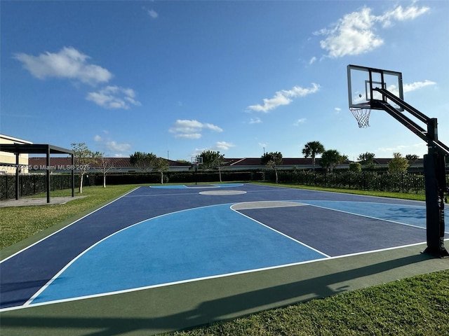 view of sport court with community basketball court
