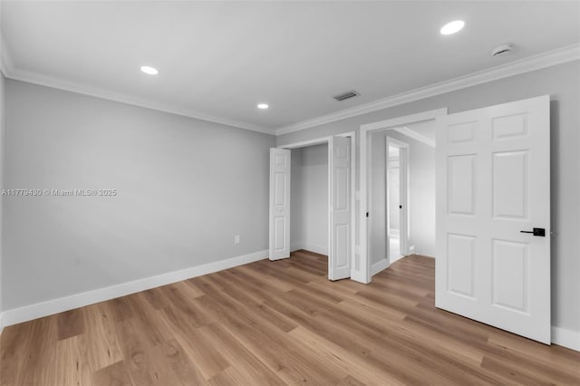 14481 SW 150th St, Miami, FL 33186 - unfurnished bedroom with ornamental molding, visible vents, and baseboards