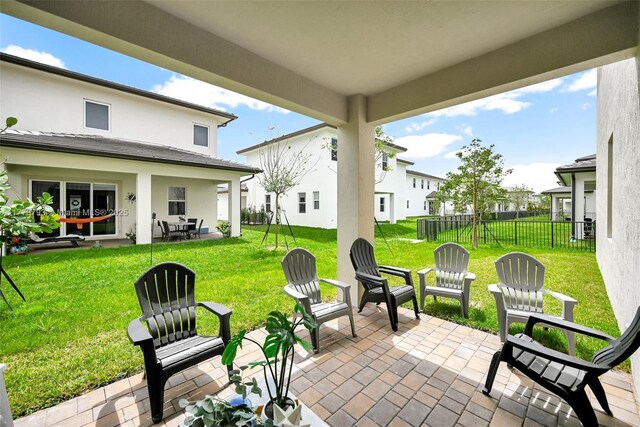 view of patio / terrace with fence