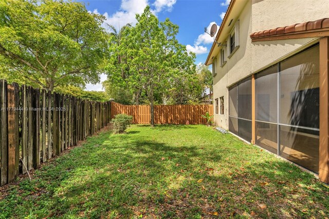 15026 SW 96th Ter, Miami, FL 33196 - view of yard with a fenced backyard