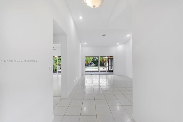 4622 NW 100th Ter, Coral Springs, FL 33076 - corridor featuring light tile patterned floors and recessed lighting