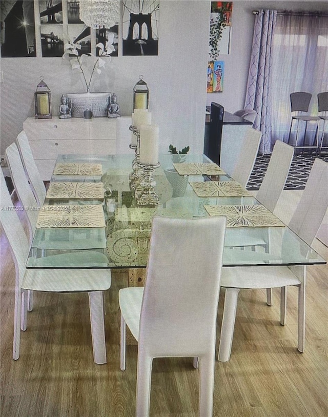 428 N Crescent Dr, Hollywood, FL 33021 - dining space featuring wood finished floors