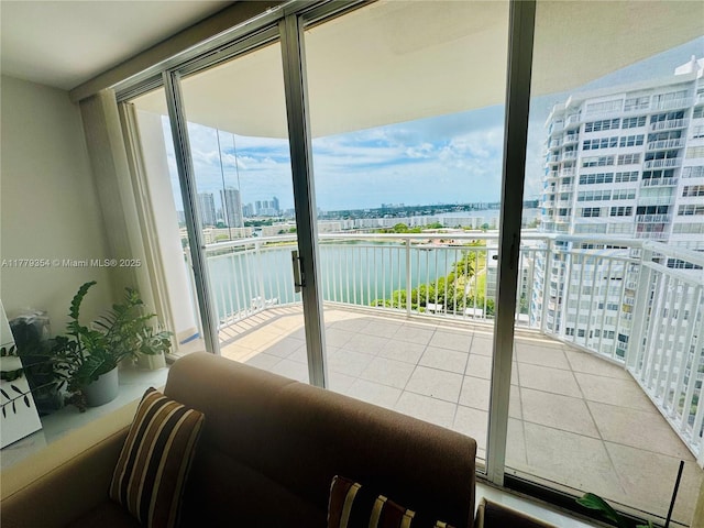 18071 Biscayne Blvd Unit 1503, Aventura, FL 33160 - balcony with a water view and a view of city