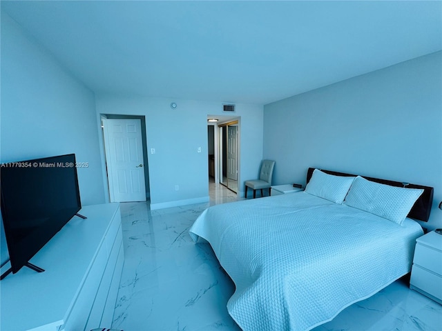 18071 Biscayne Blvd Unit 1503, Aventura, FL 33160 - bedroom featuring marble look tile flooring and a closet