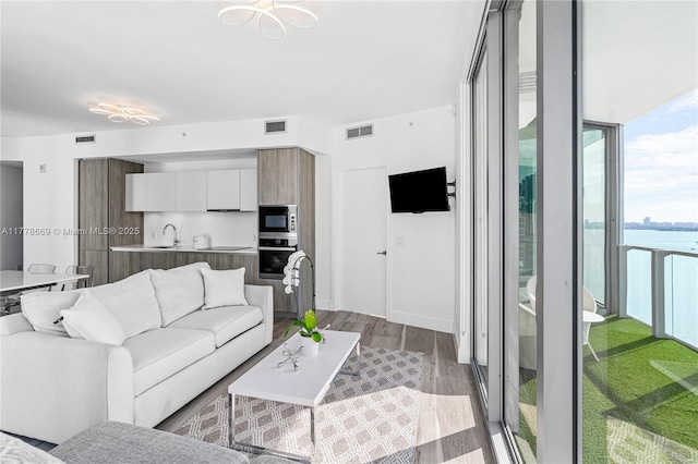 2900 NE 7th Ave Unit 1609, Miami, FL 33137 - living area with wood finished floors
