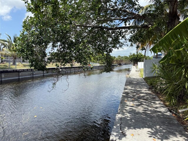 1625 E River Dr, Margate, FL 33063 - water view featuring fence