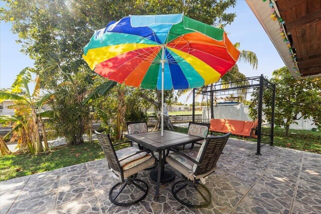 1625 E River Dr, Margate, FL 33063 - view of patio / terrace with fence