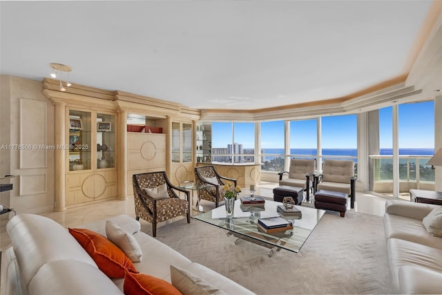 21150 NE 38th Ave Unit 2106, Aventura, FL 33180 - living room featuring a water view