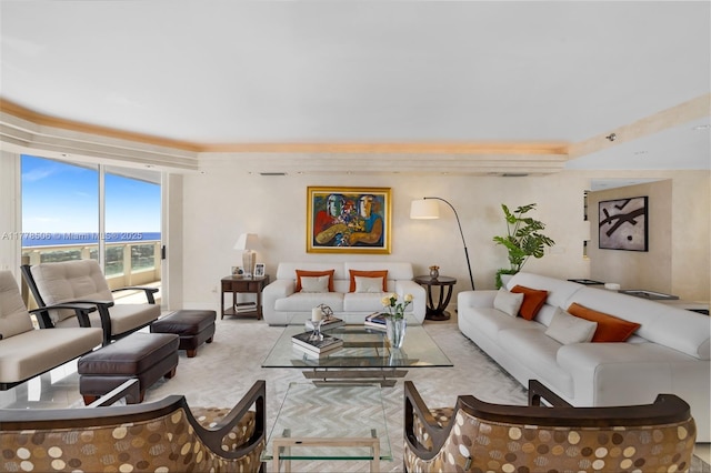 21150 NE 38th Ave Unit 2106, Aventura, FL 33180 - living area with light colored carpet