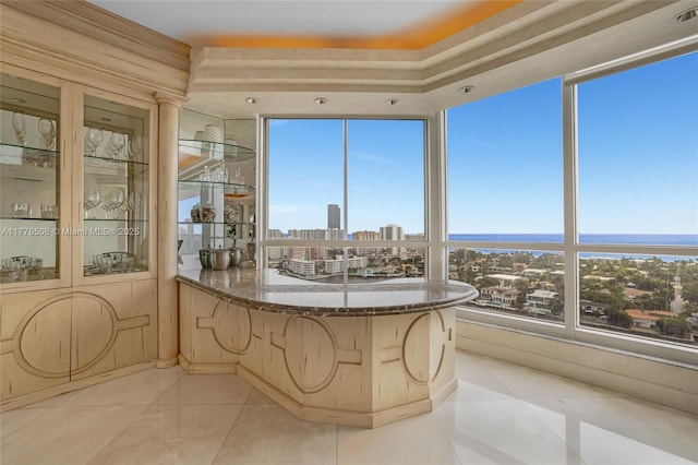 21150 NE 38th Ave Unit 2106, Aventura, FL 33180 - sunroom with a city view and a water view