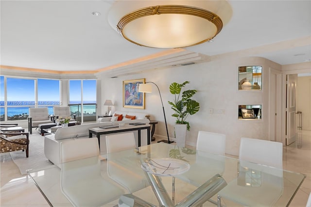 21150 NE 38th Ave Unit 2106, Aventura, FL 33180 - dining area featuring light tile patterned floors
