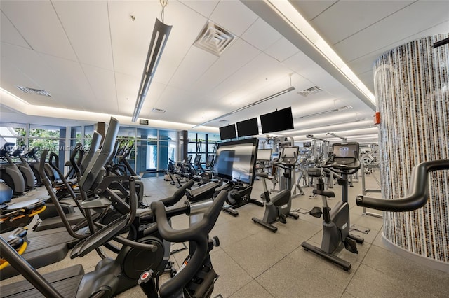 21150 NE 38th Ave Unit 2106, Aventura, FL 33180 - workout area featuring visible vents