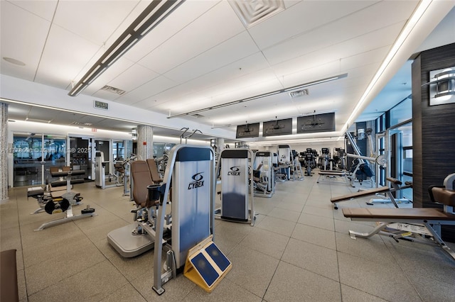 21150 NE 38th Ave Unit 2106, Aventura, FL 33180 - workout area with visible vents
